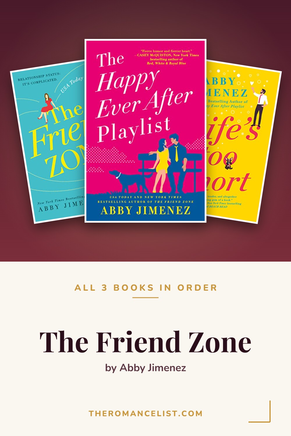 The Friend Zone by Abby Jimenez — books in order