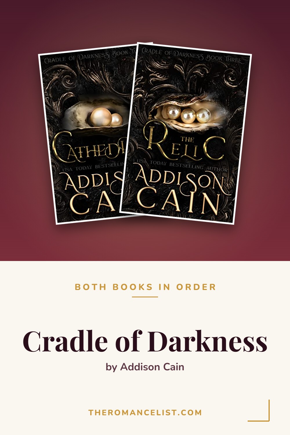 Cradle of Darkness by Addison Cain — books in order