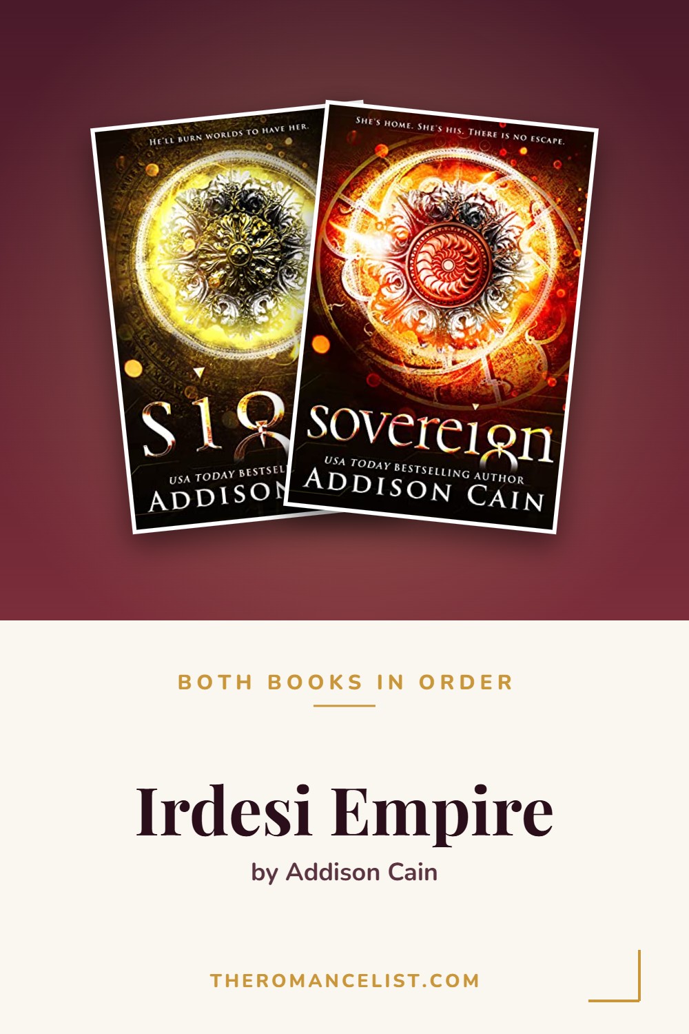 Irdesi Empire by Addison Cain — books in order