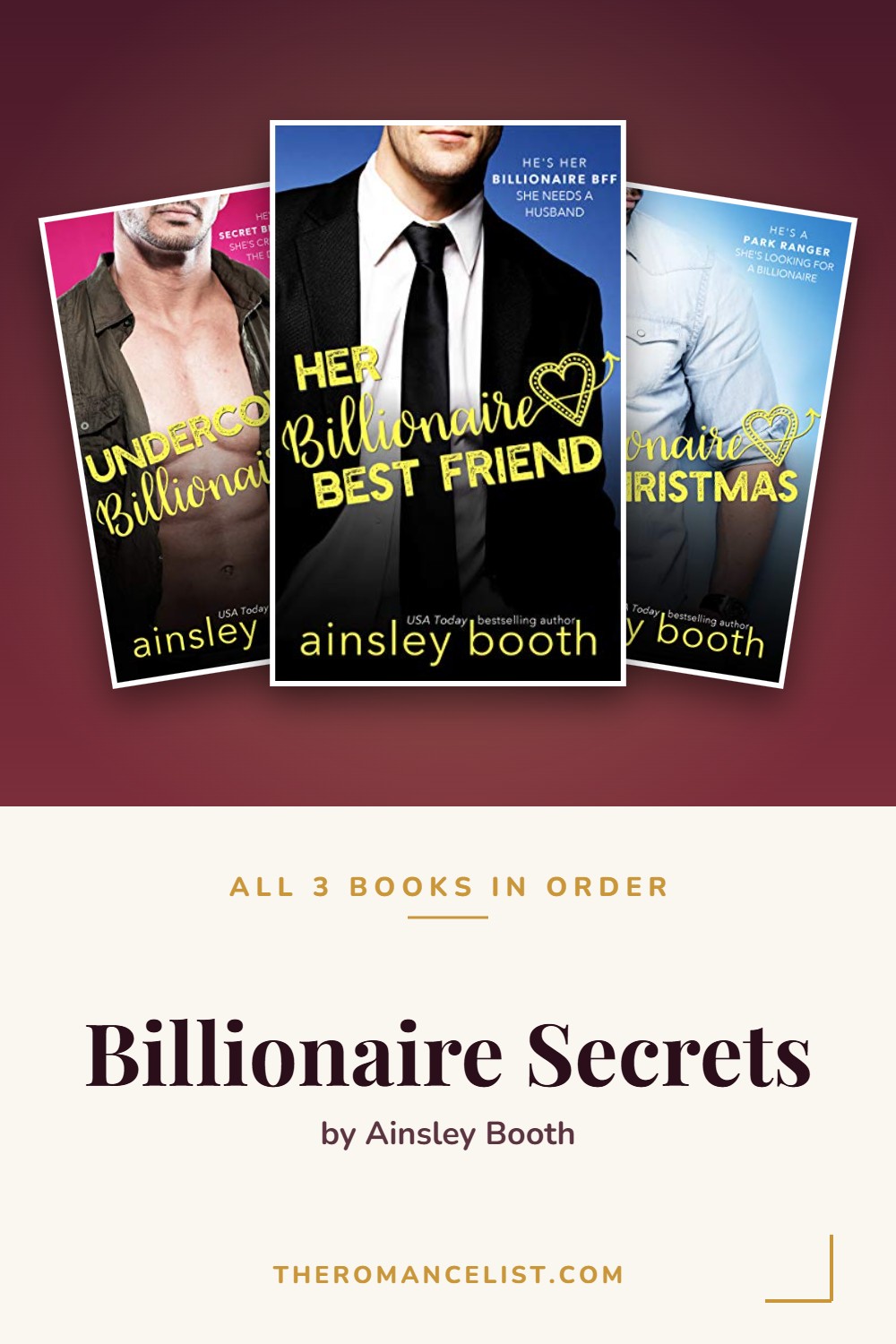 Billionaire Secrets by Ainsley Booth — books in order