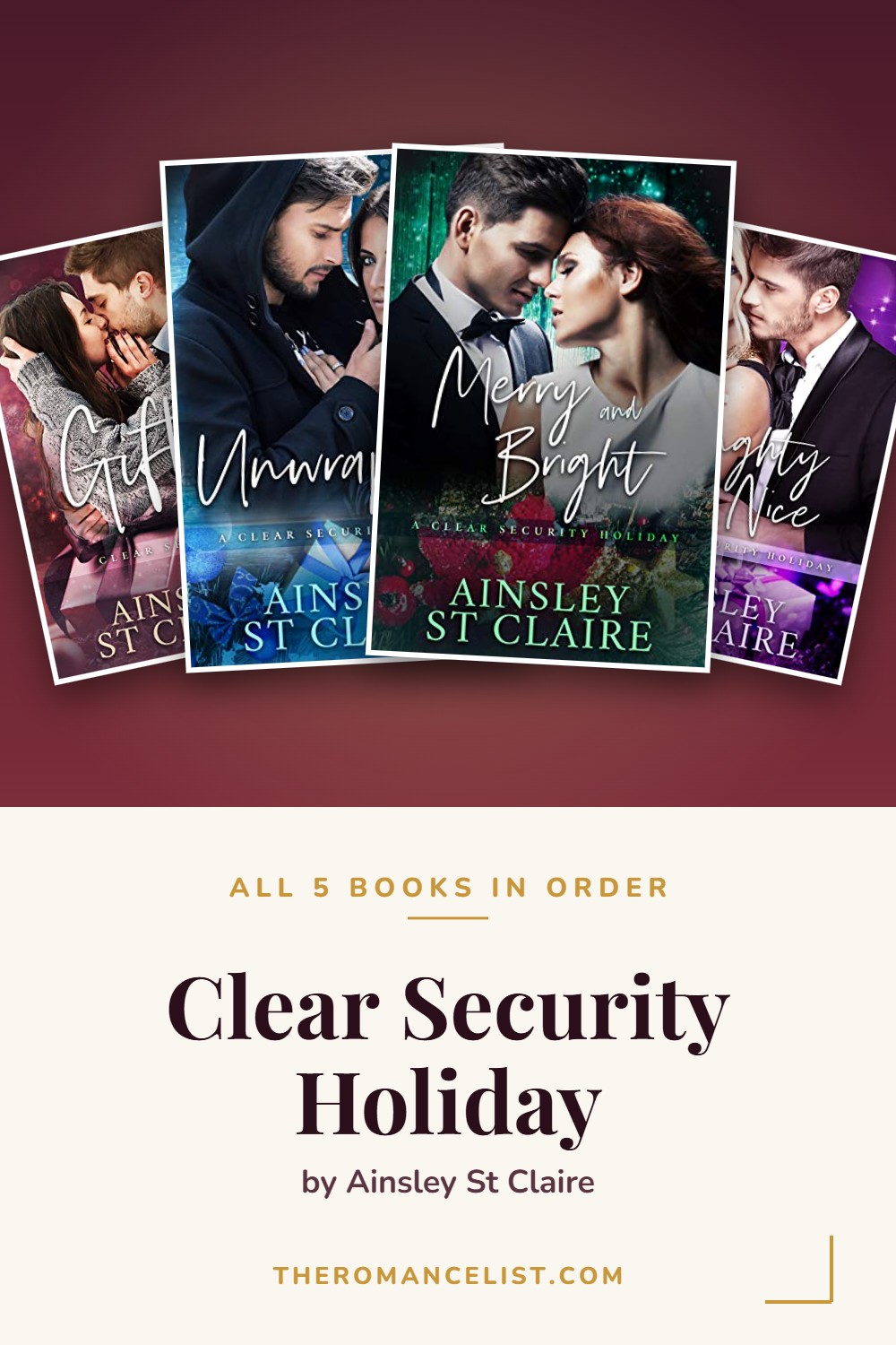 Clear Security Holiday by Ainsley St Claire — books in order