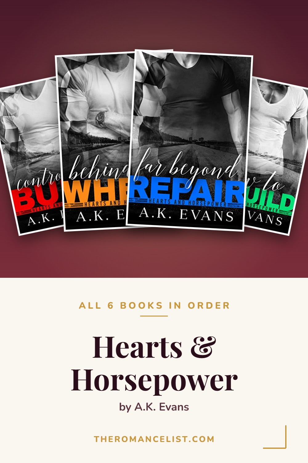 Hearts & Horsepower by A.K. Evans — books in order