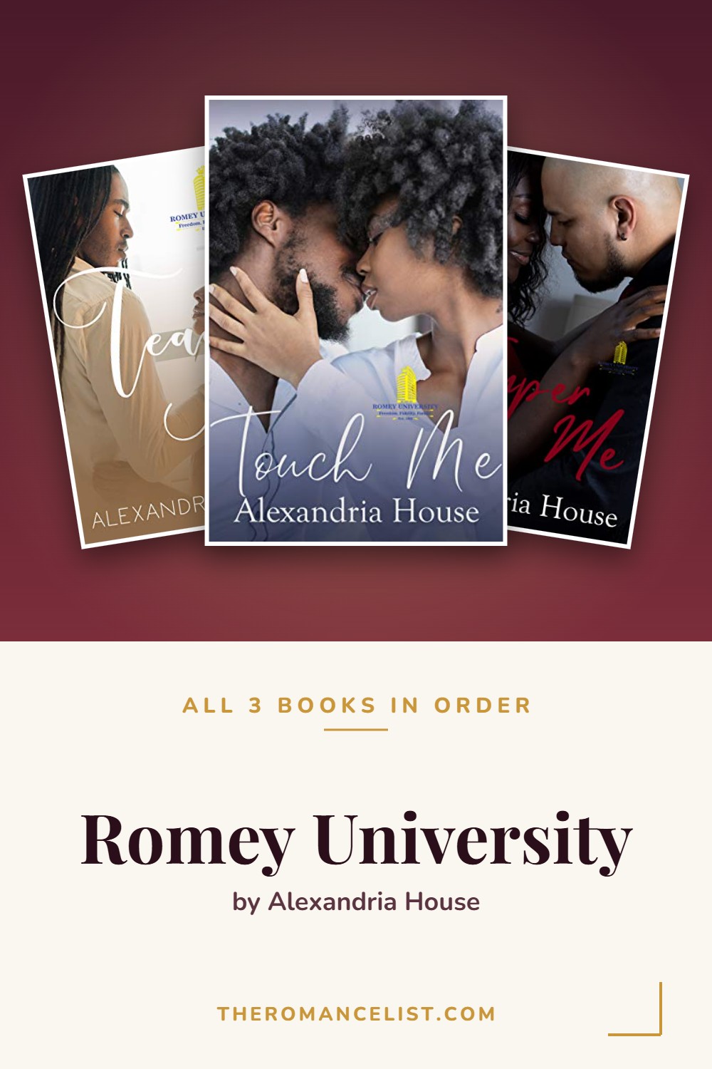 Romey University by Alexandria House — books in order