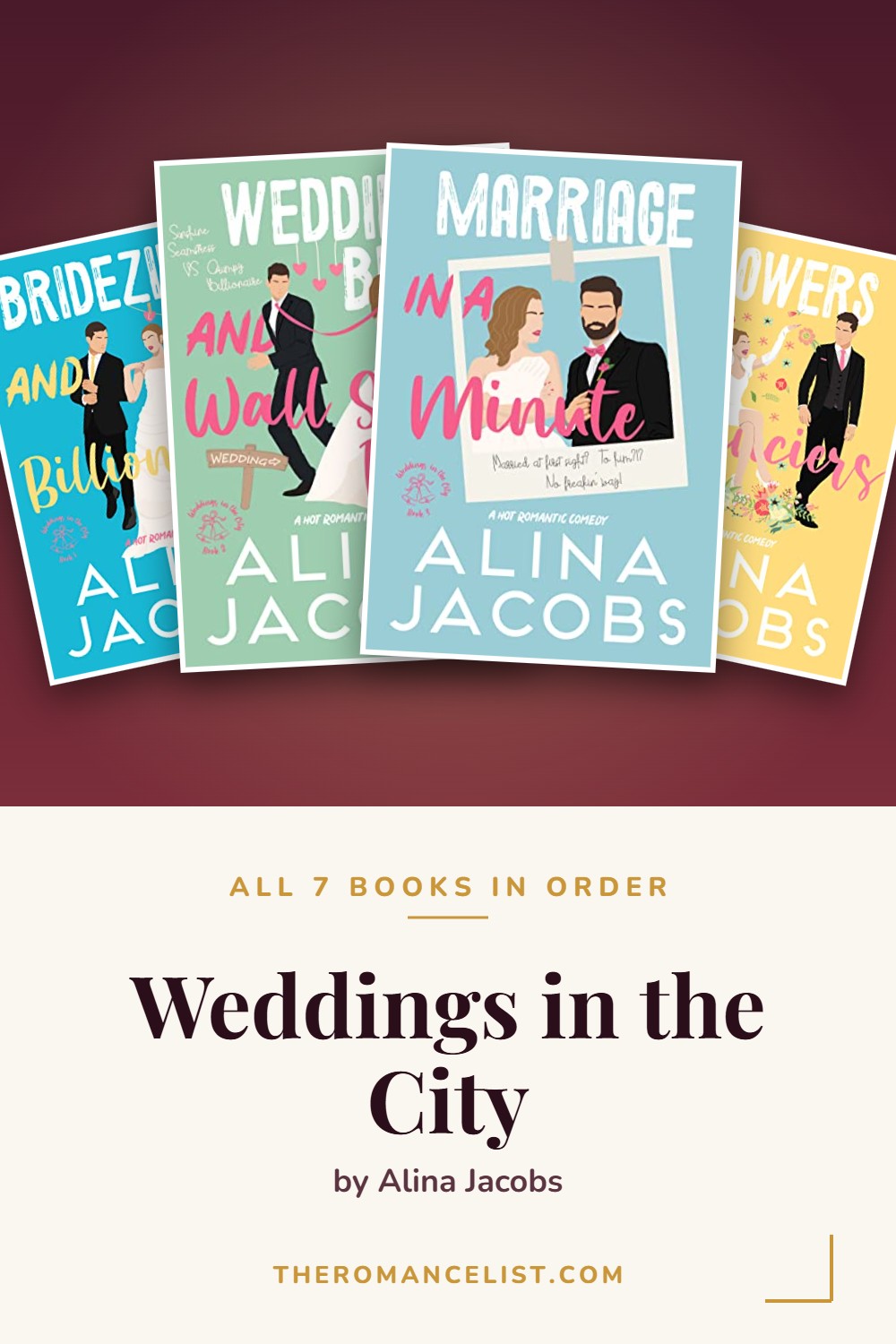 Weddings in the City by Alina Jacobs — books in order