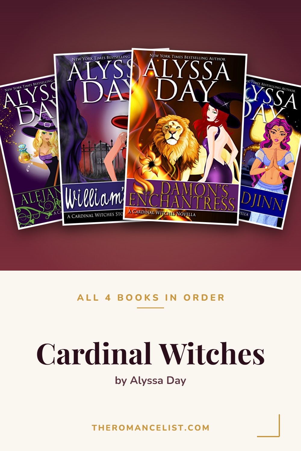 Cardinal Witches by Alyssa Day — books in order