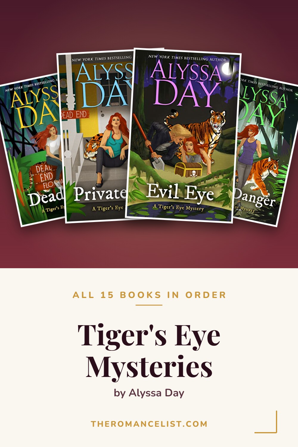 Tiger's Eye Mysteries by Alyssa Day — books in order