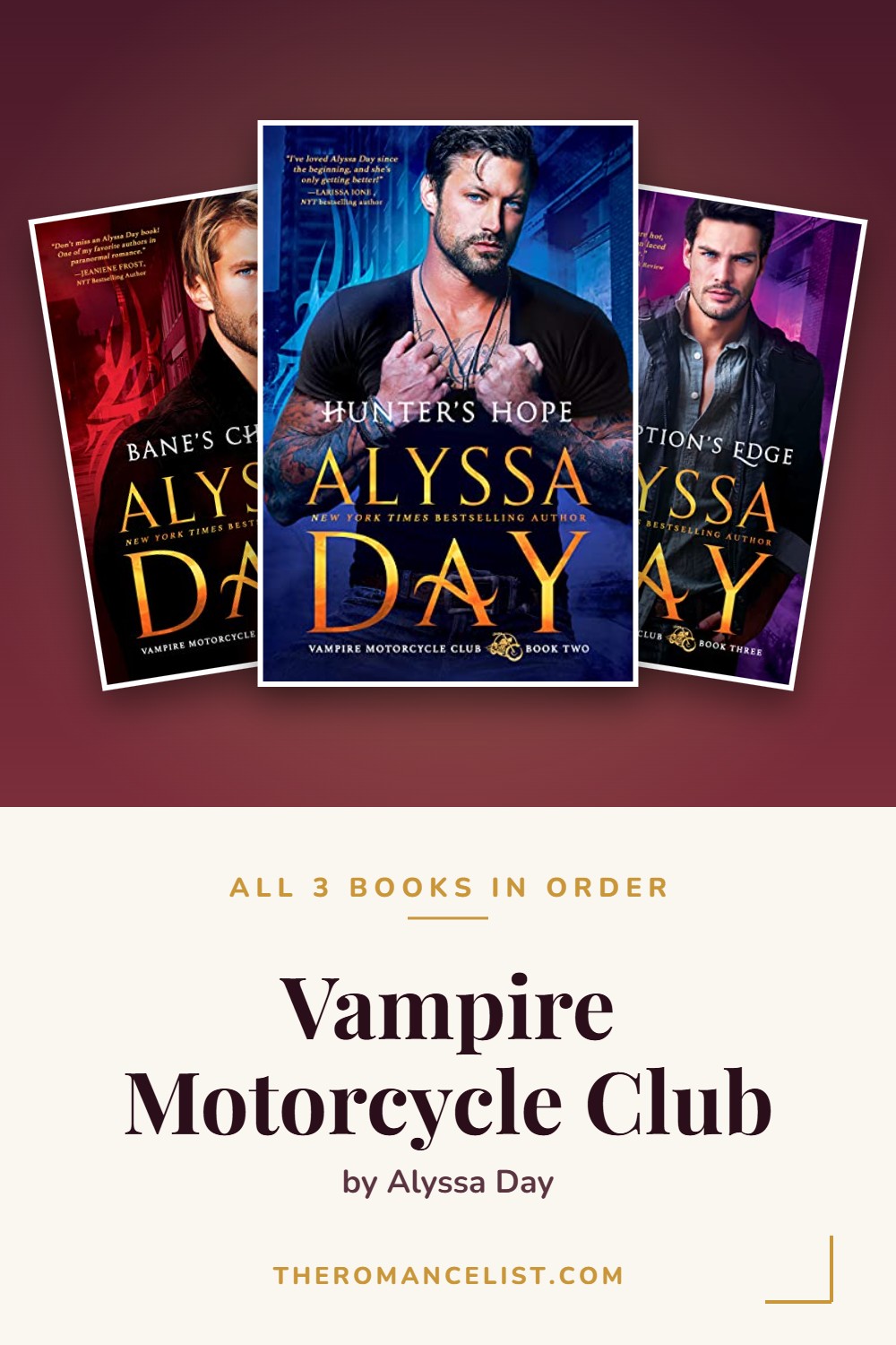 Vampire Motorcycle Club by Alyssa Day — books in order