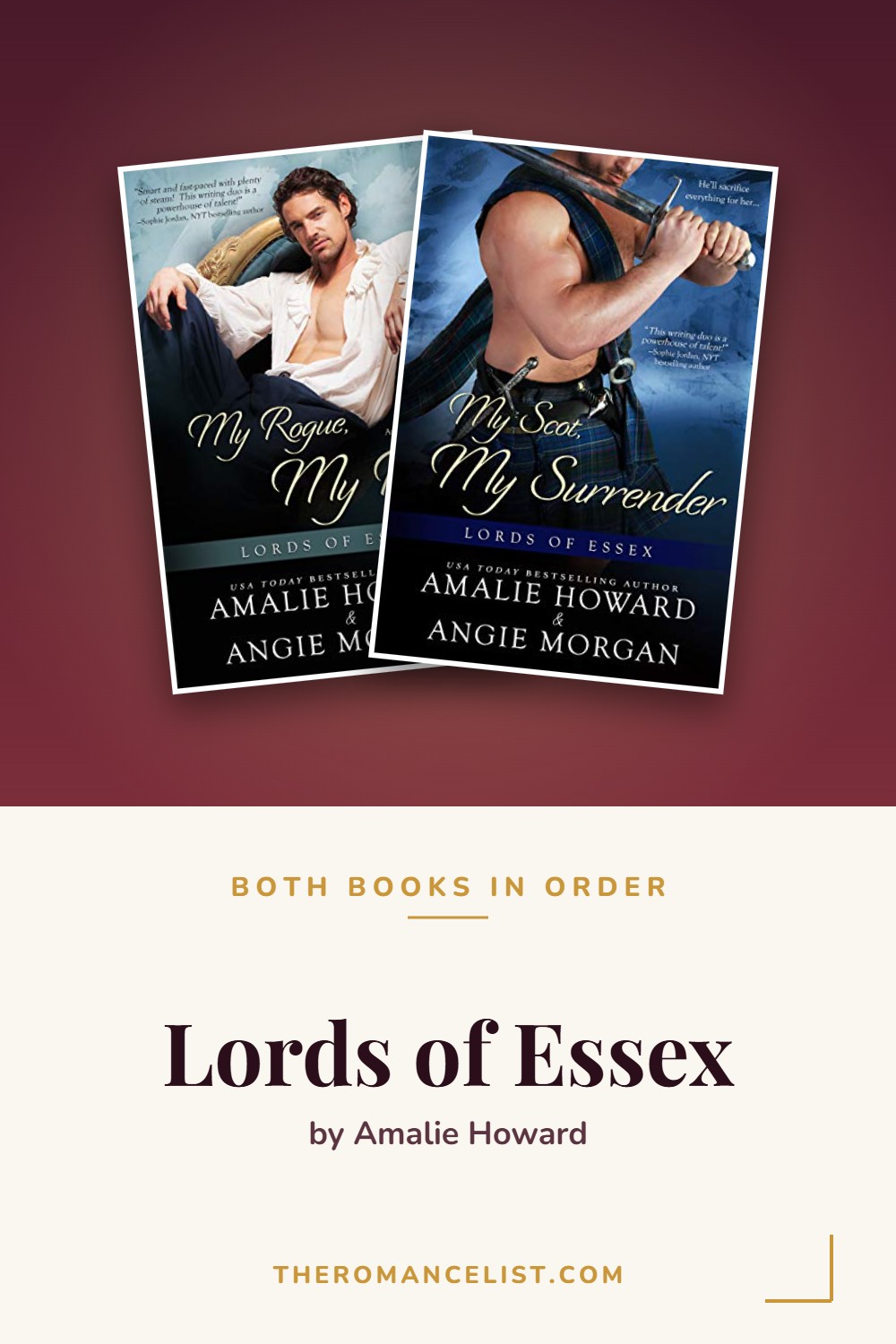 Lords of Essex by Amalie Howard — books in order