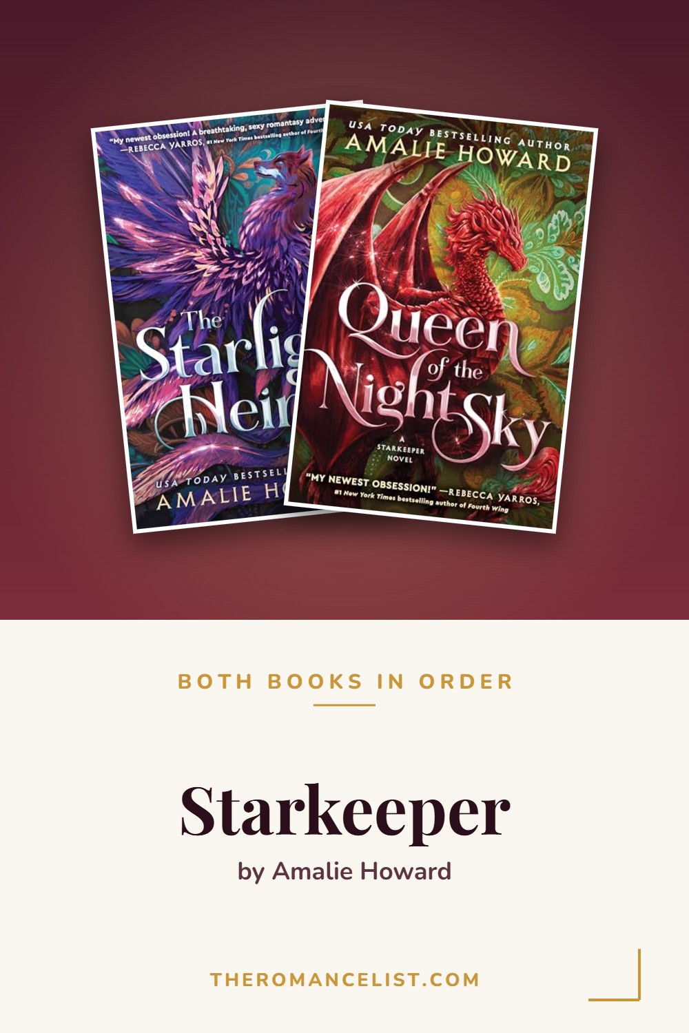 Starkeeper by Amalie Howard — books in order