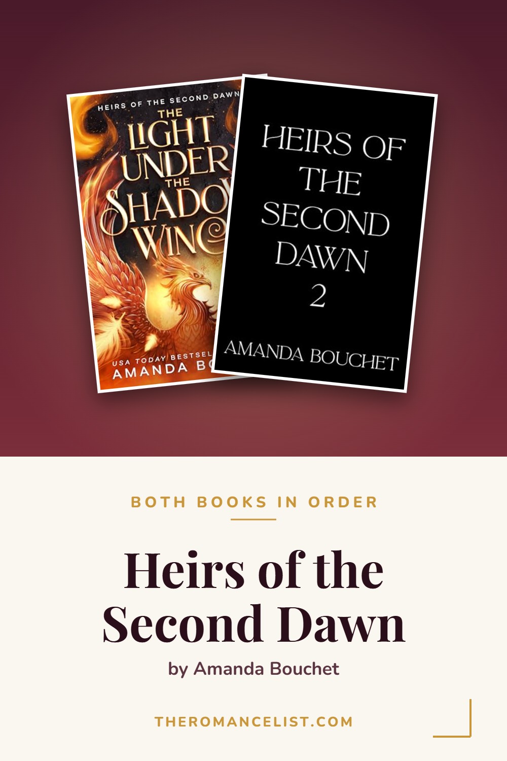 Heirs of the Second Dawn by Amanda Bouchet — books in order