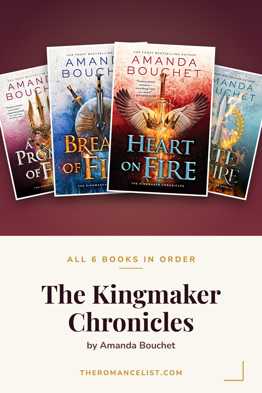 The Kingmaker Chronicles by Amanda Bouchet — books in order