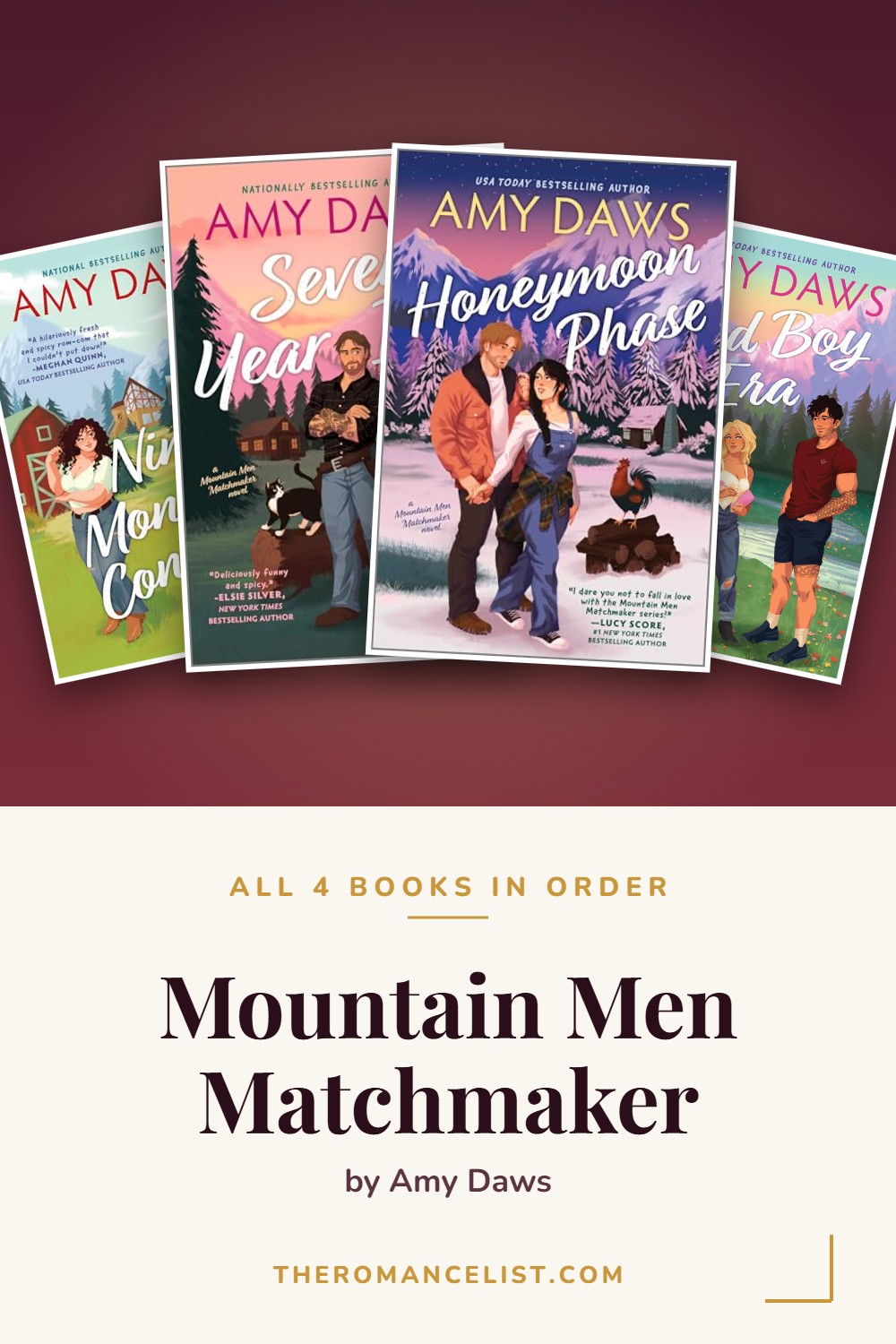 Mountain Men Matchmaker by Amy Daws — books in order