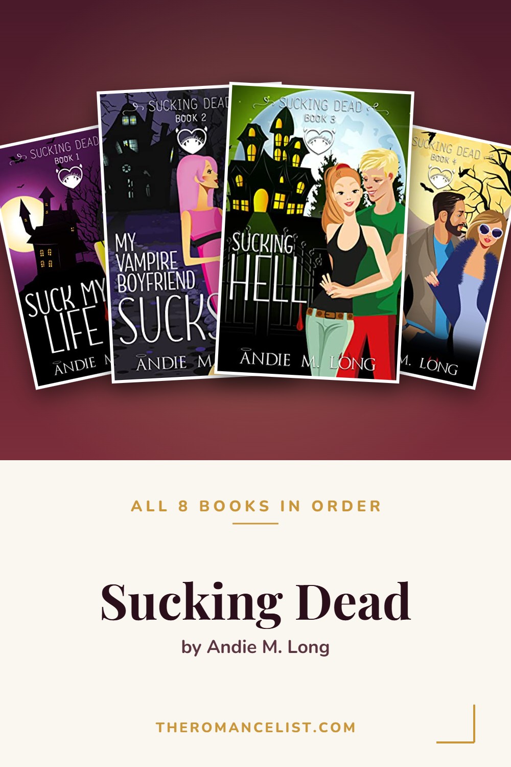 Sucking Dead by Andie M. Long — books in order