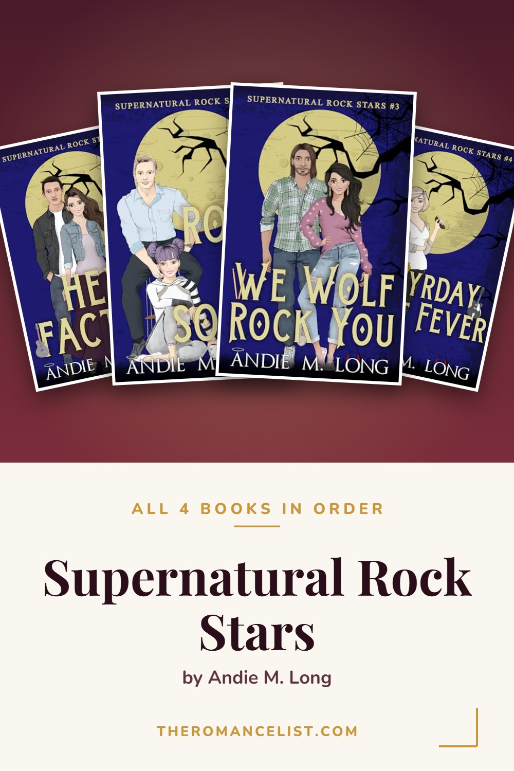 Supernatural Rock Stars by Andie M. Long — books in order