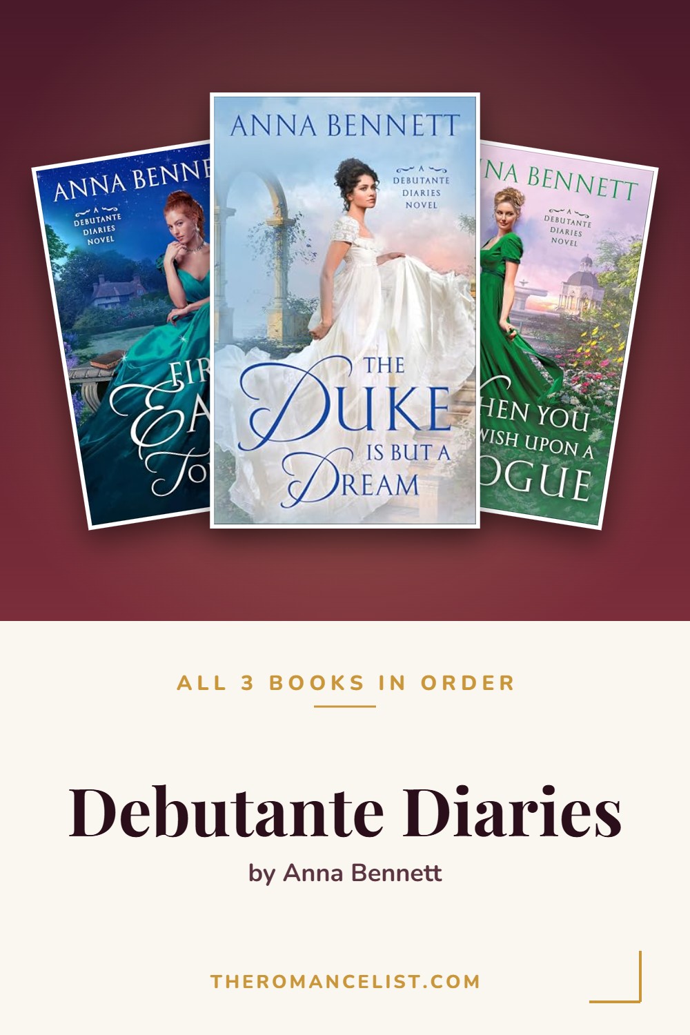 Debutante Diaries by Anna Bennett — books in order