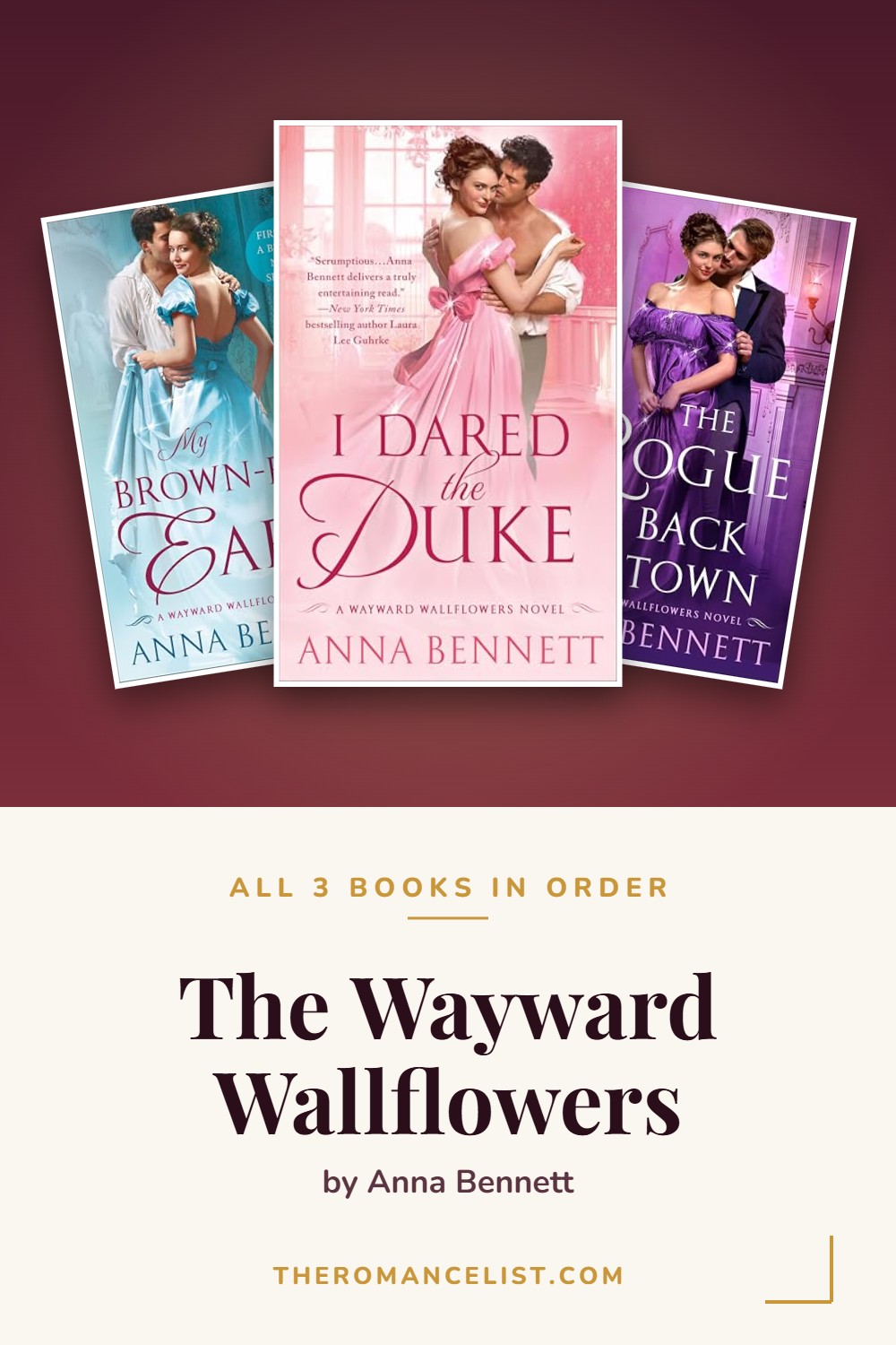 The Wayward Wallflowers by Anna Bennett — books in order