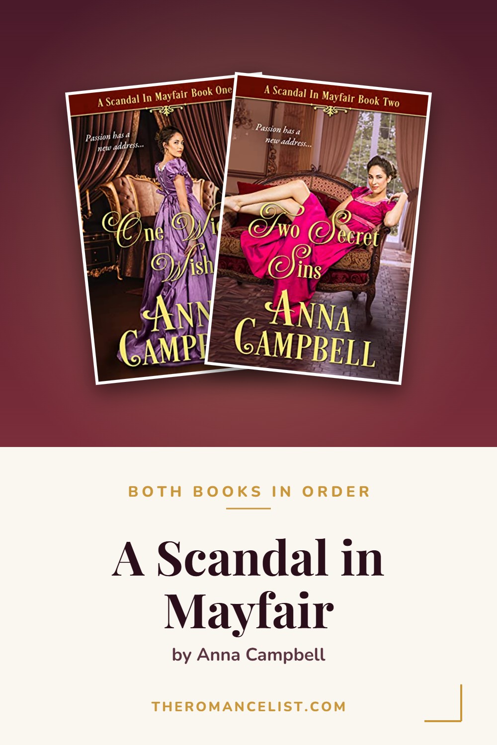 A Scandal in Mayfair by Anna Campbell — books in order