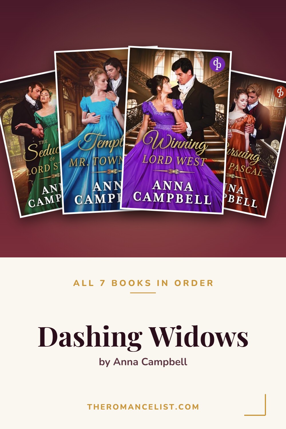 Dashing Widows by Anna Campbell — books in order