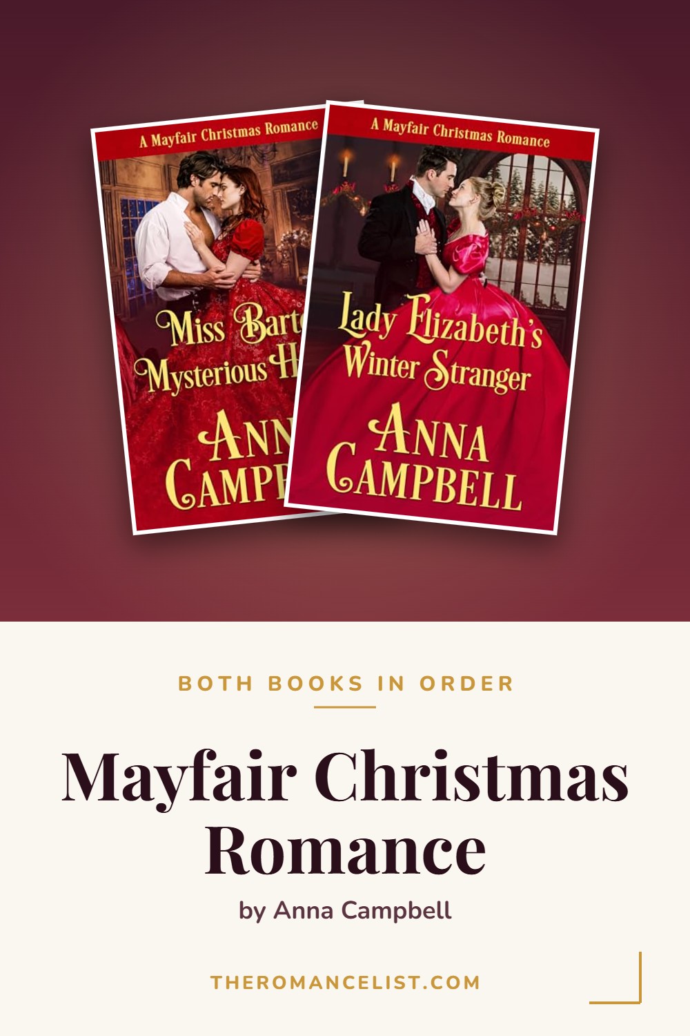 Mayfair Christmas Romance by Anna Campbell — books in order