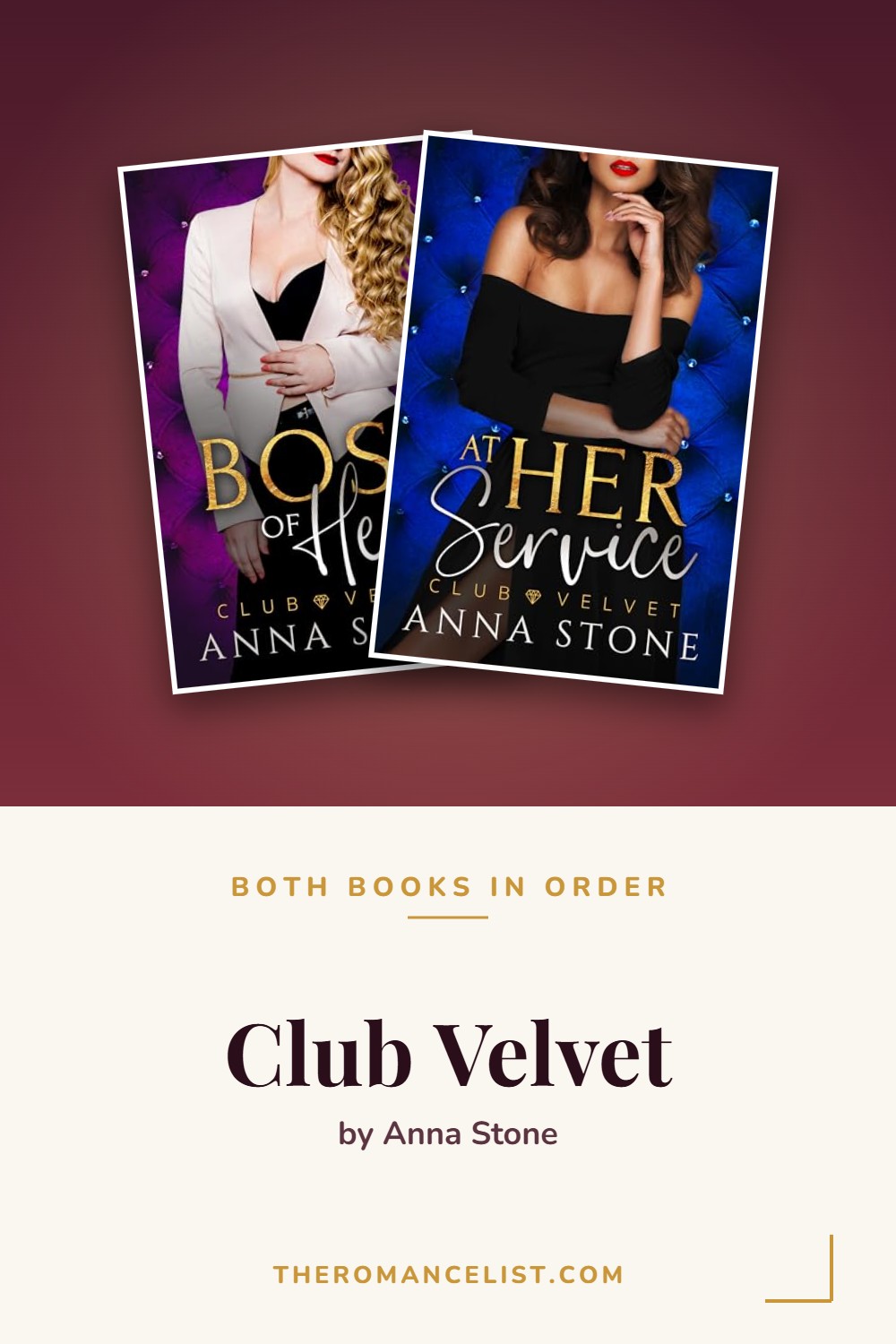 Club Velvet by Anna Stone — books in order
