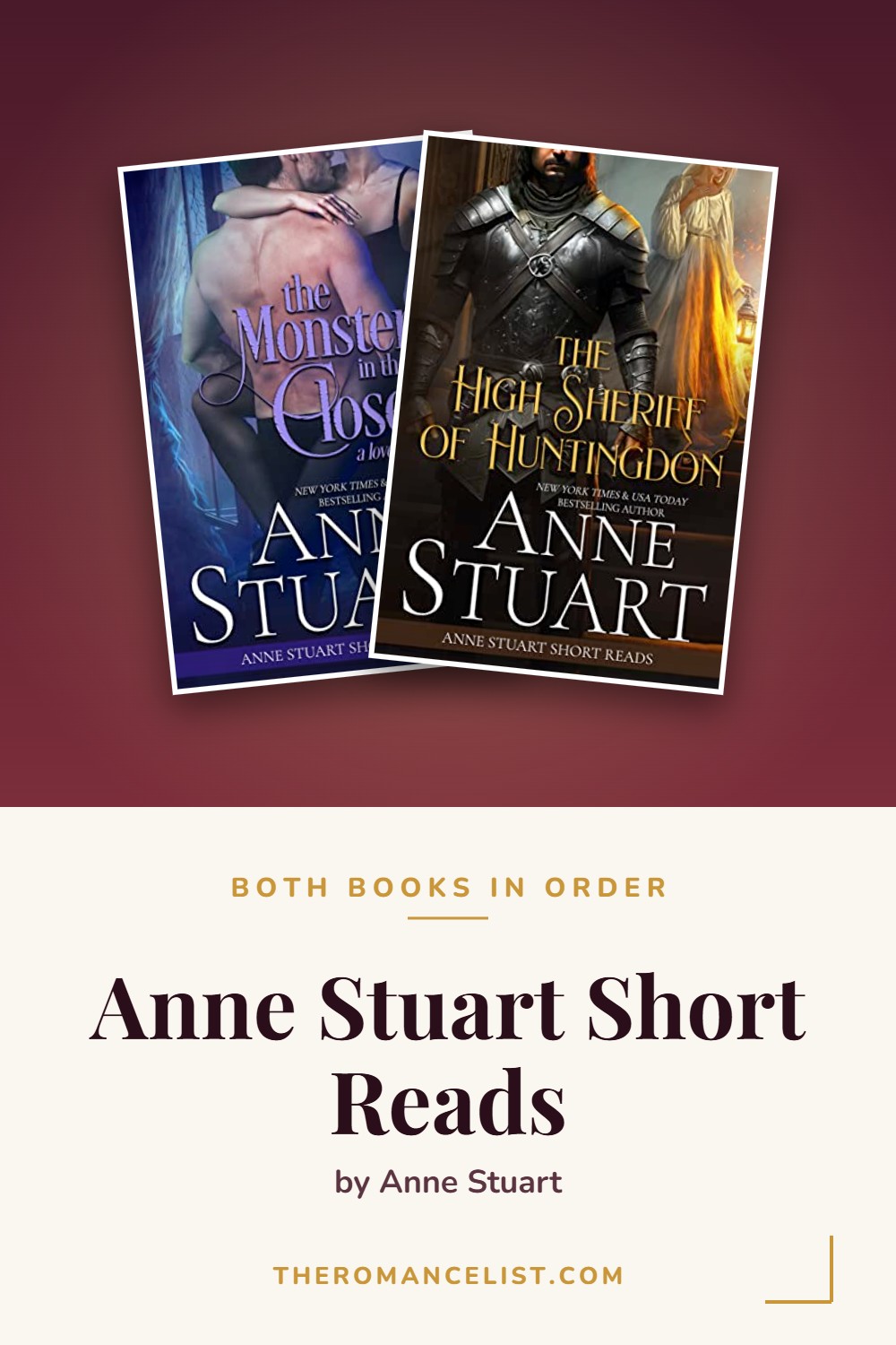 Anne Stuart Short Reads by Anne Stuart — books in order