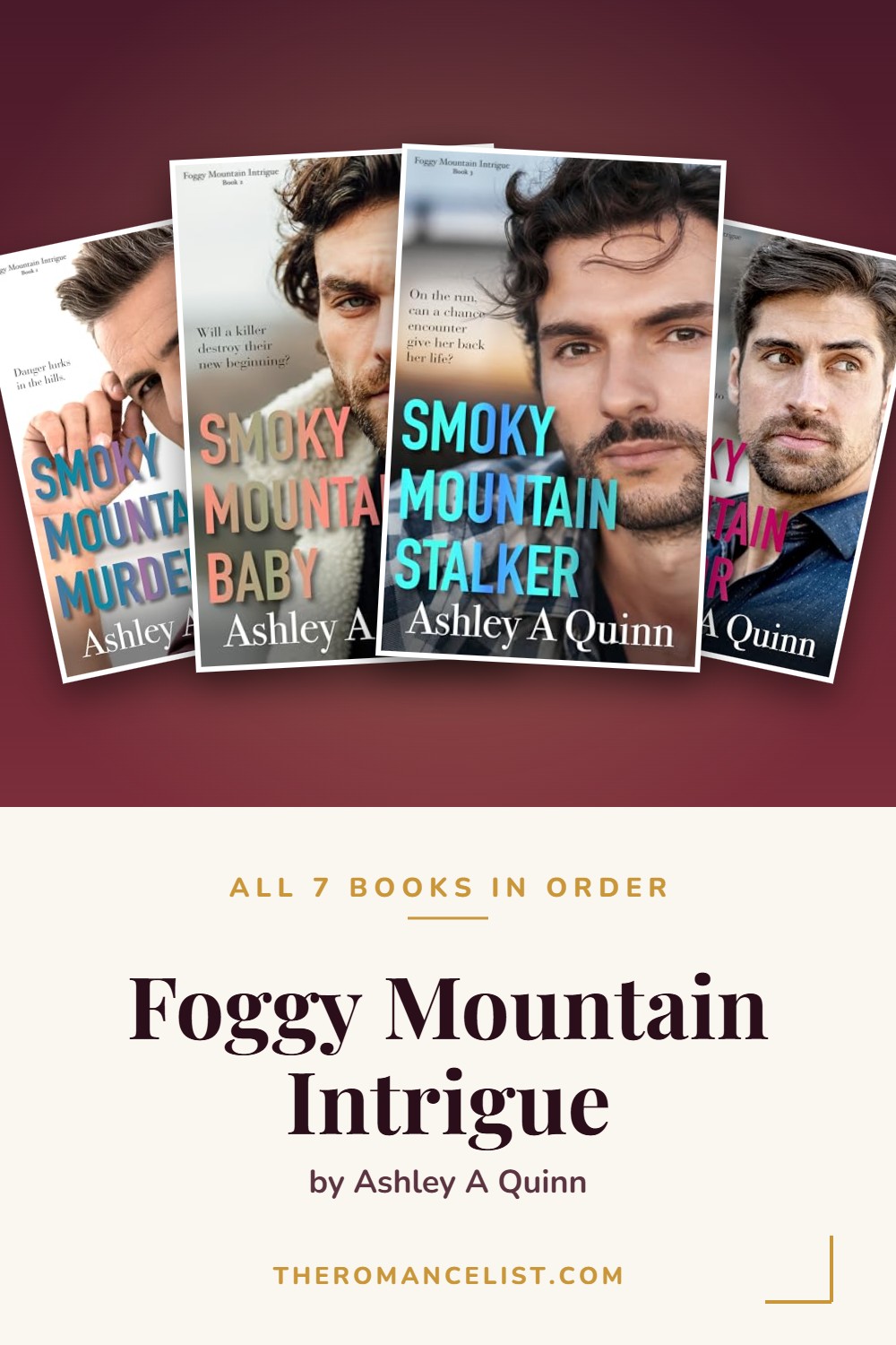 Foggy Mountain Intrigue by Ashley A Quinn — books in order