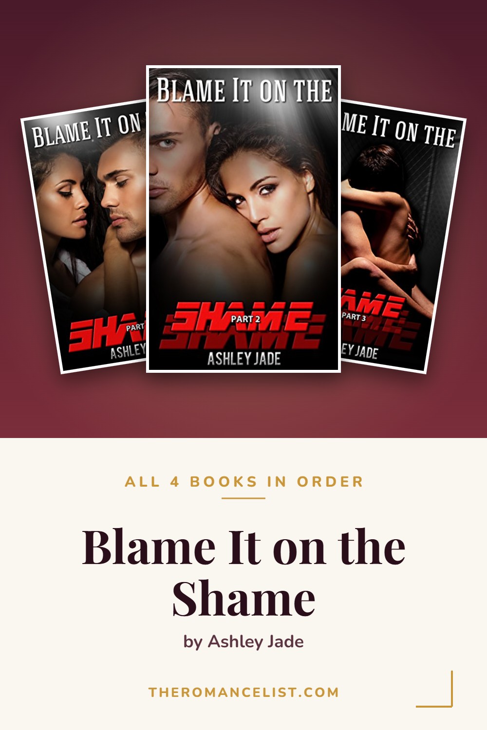 Blame It on the Shame by Ashley Jade — books in order