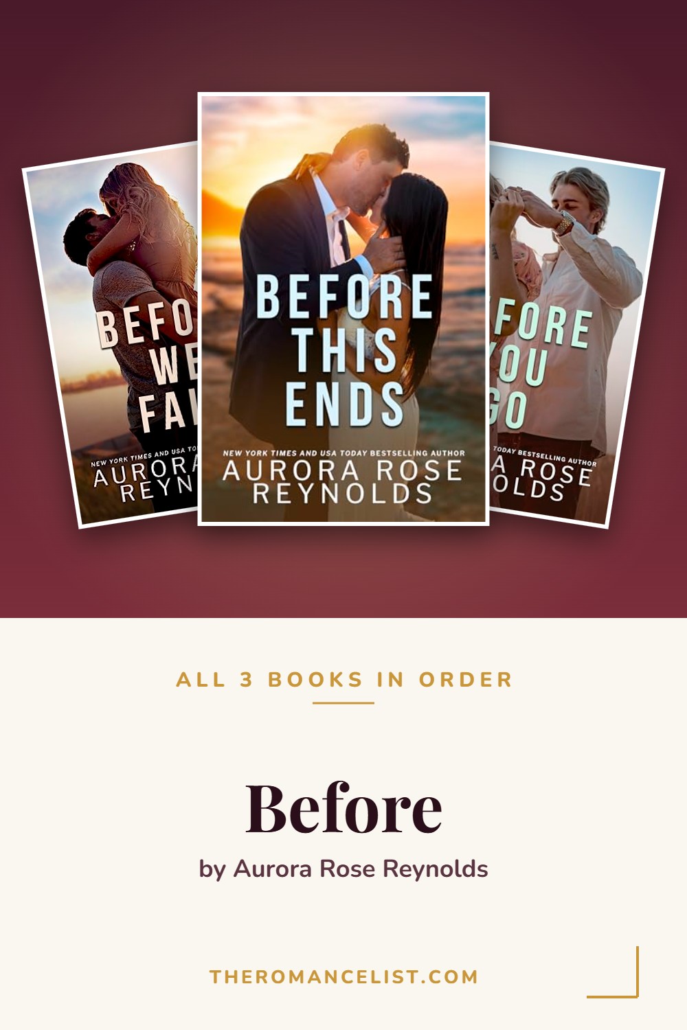 Before by Aurora Rose Reynolds — books in order