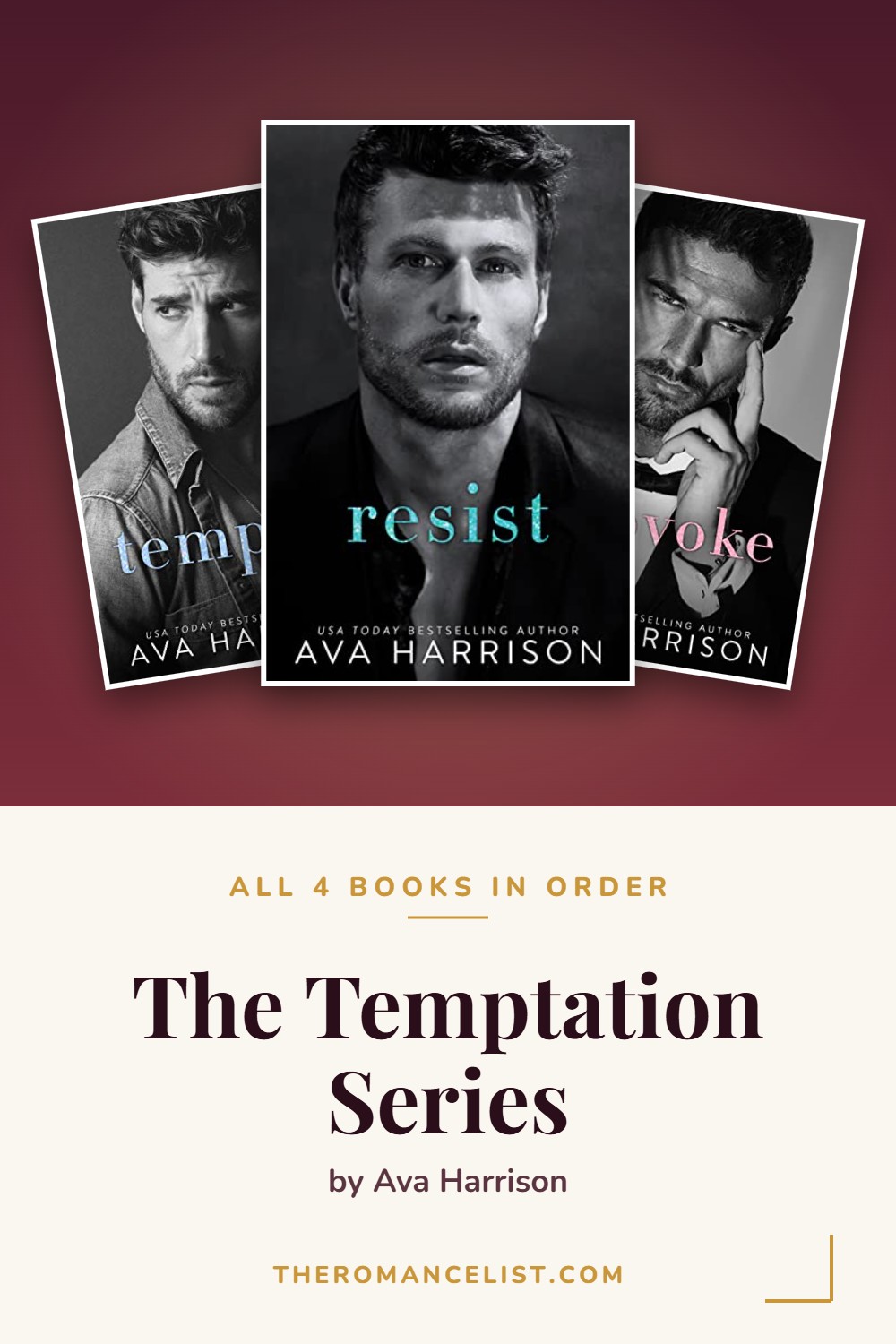 The Temptation Series by Ava Harrison — books in order