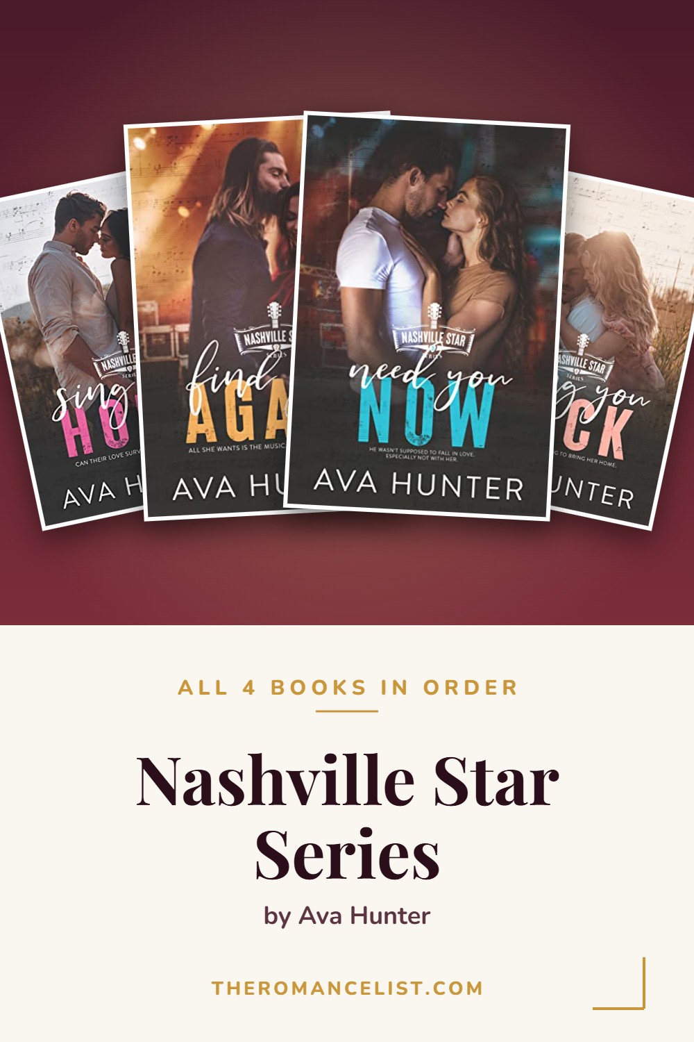 Nashville Star Series by Ava Hunter — books in order