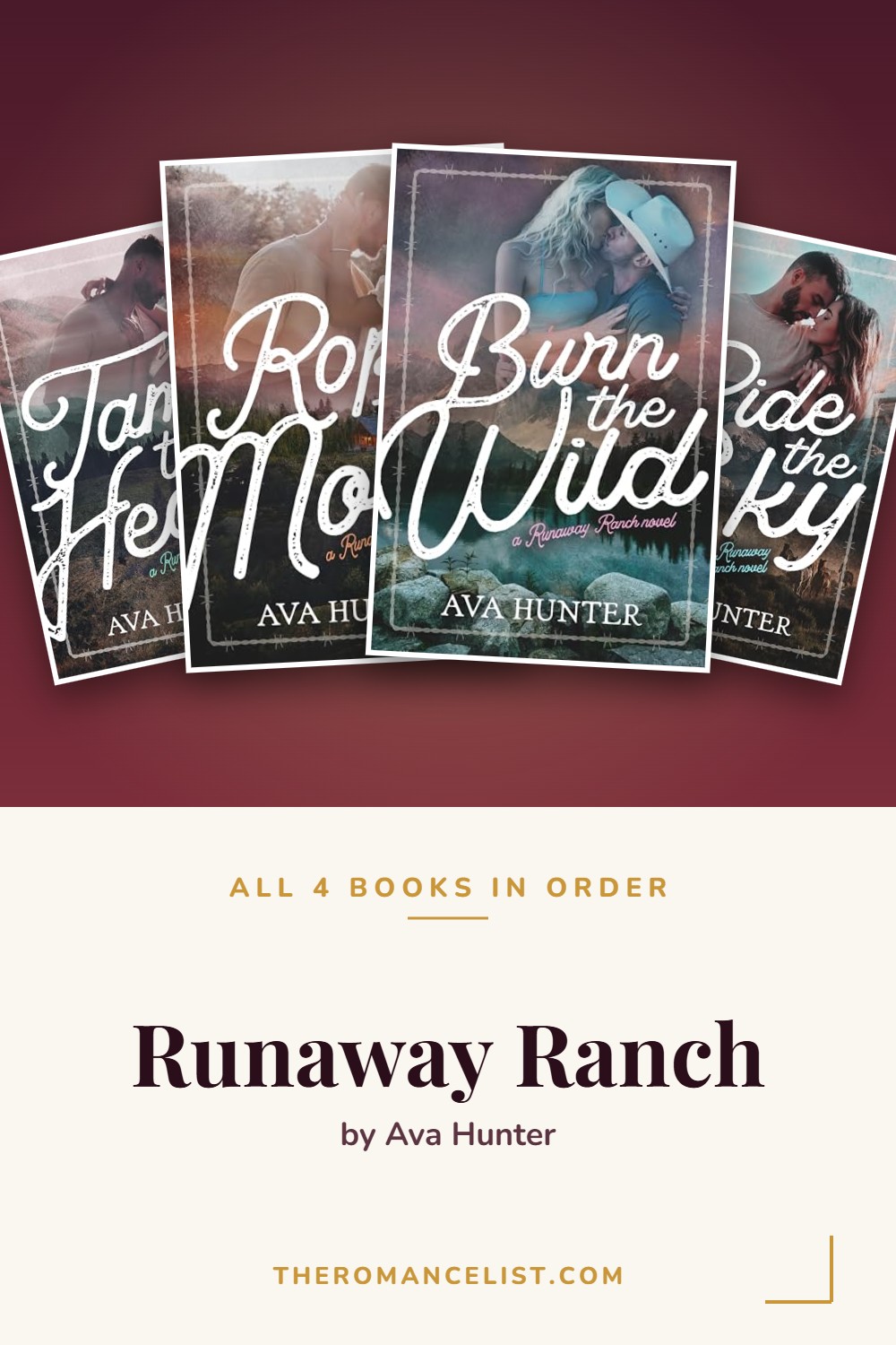 Runaway Ranch by Ava Hunter — books in order