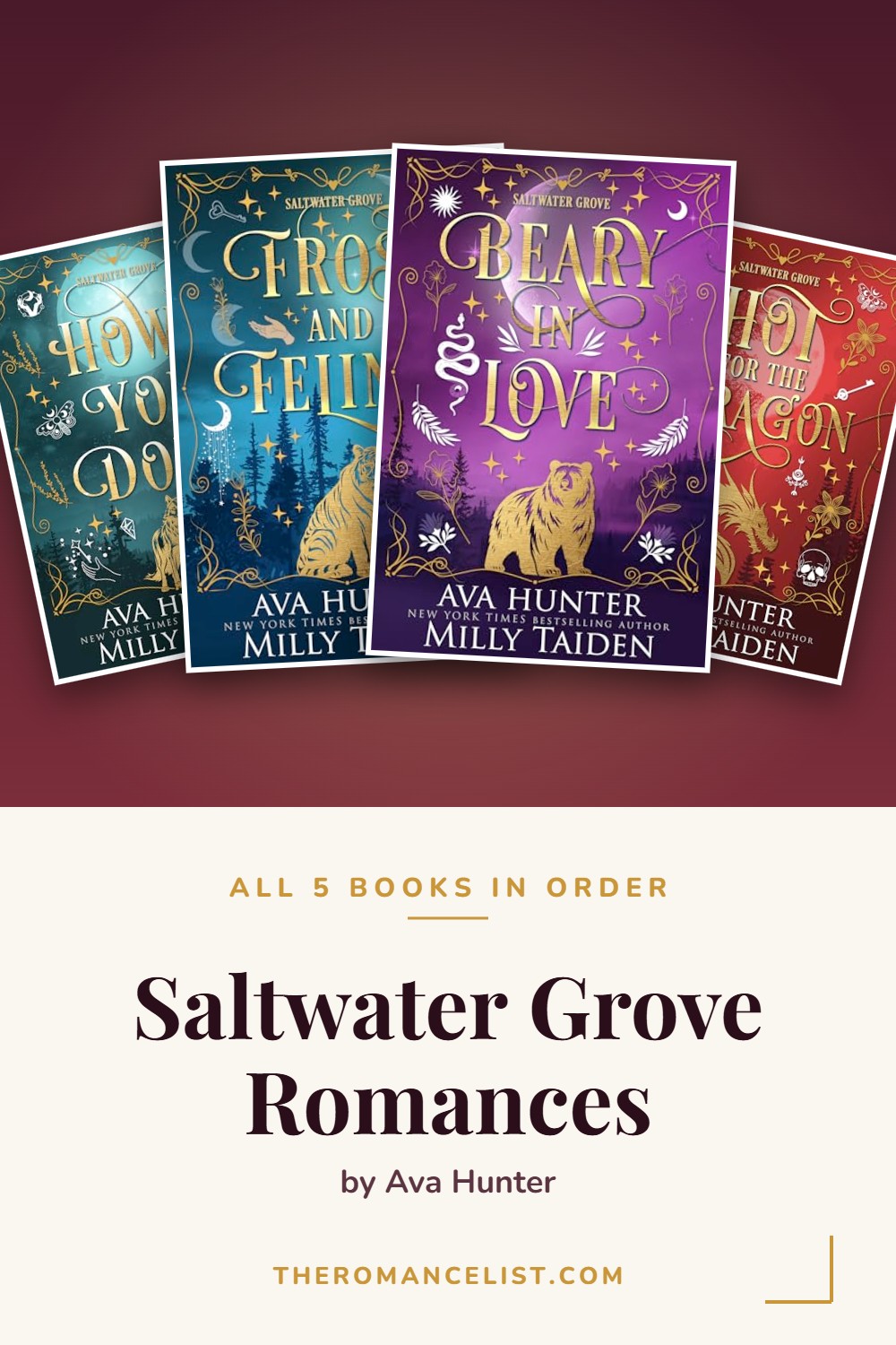 Saltwater Grove Romances by Ava Hunter — books in order