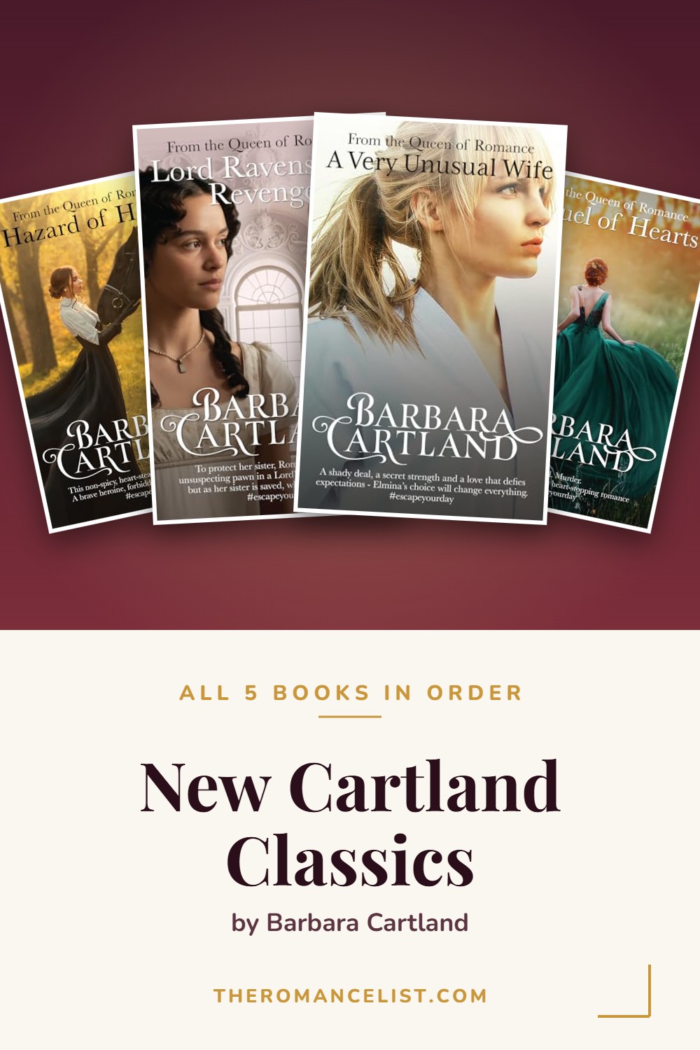 New Cartland Classics by Barbara Cartland — books in order