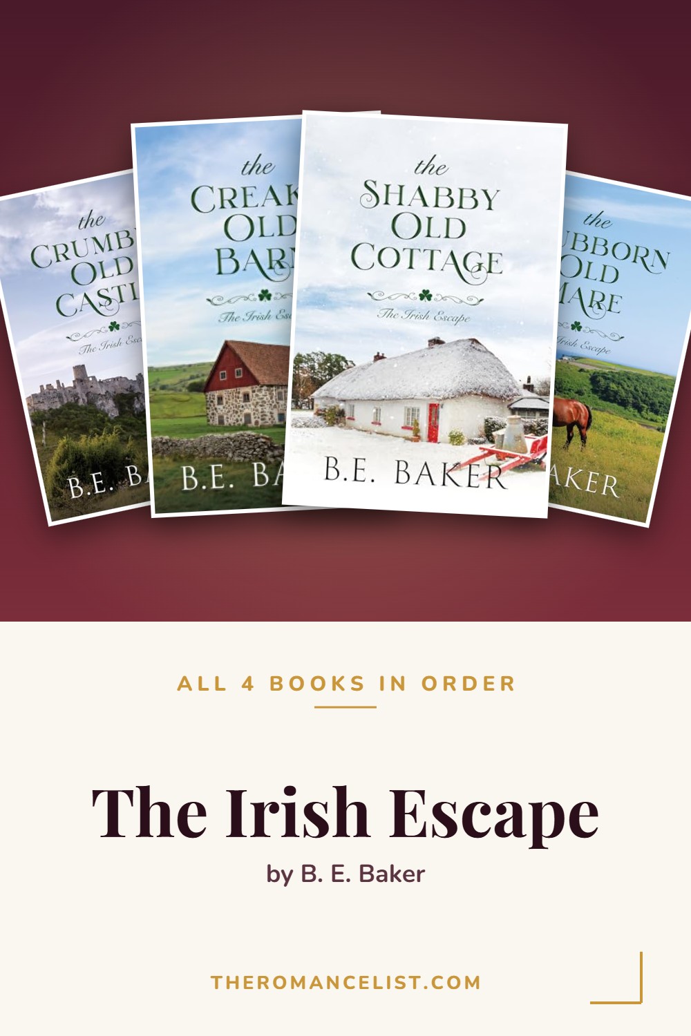 The Irish Escape by B. E. Baker — books in order