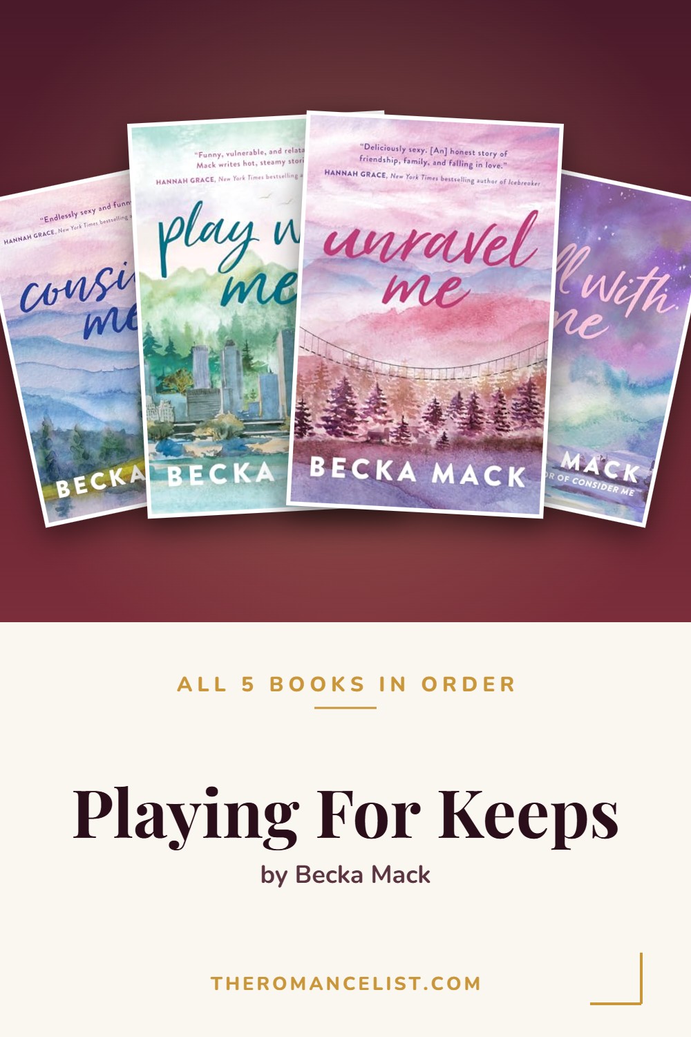 Playing For Keeps by Becka Mack — books in order
