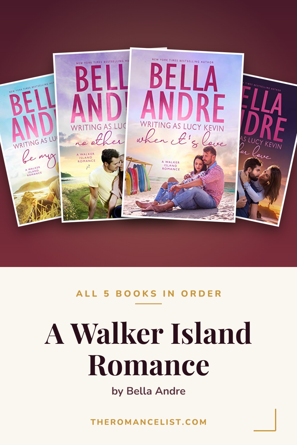A Walker Island Romance by Bella Andre — books in order