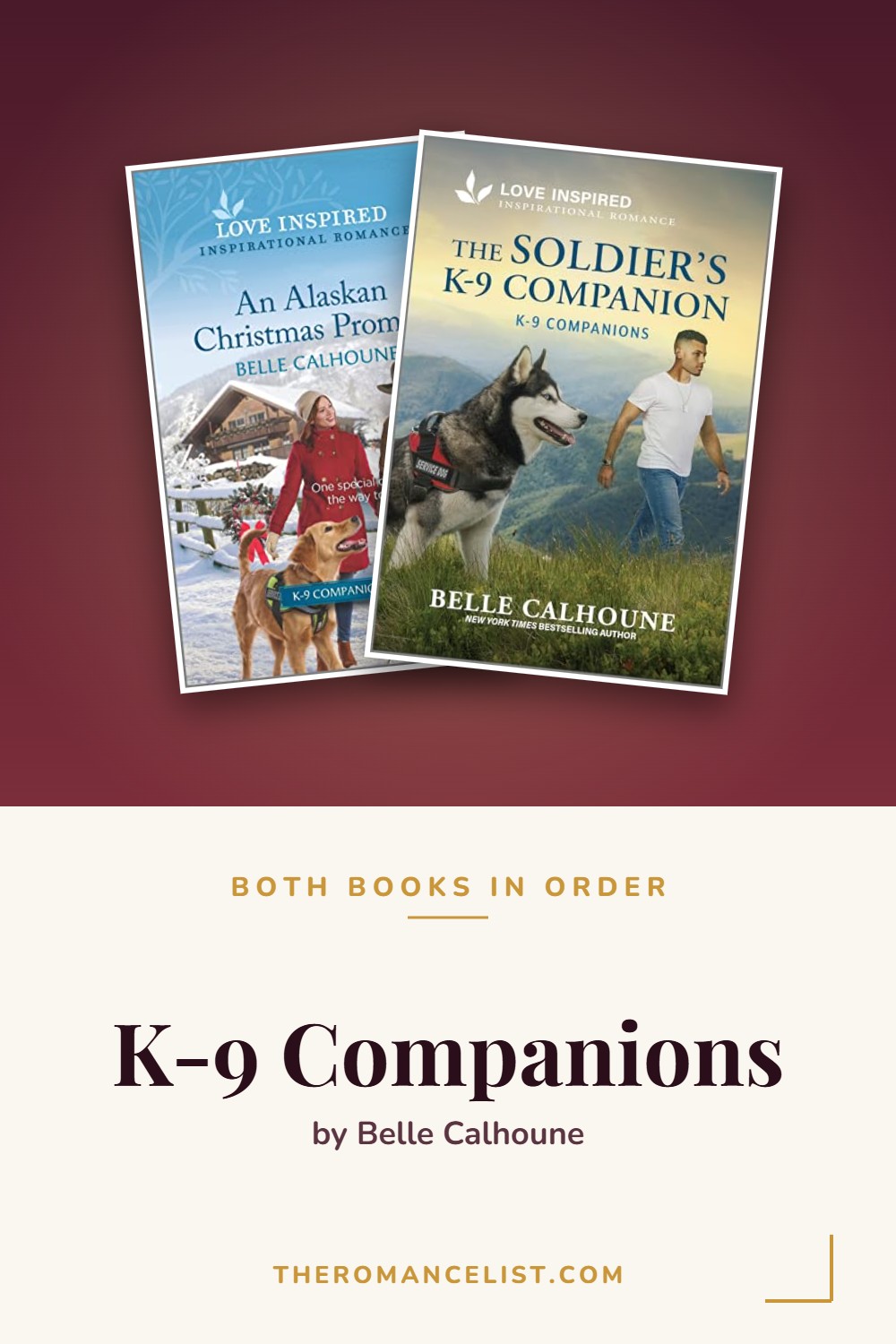 K-9 Companions by Belle Calhoune — books in order