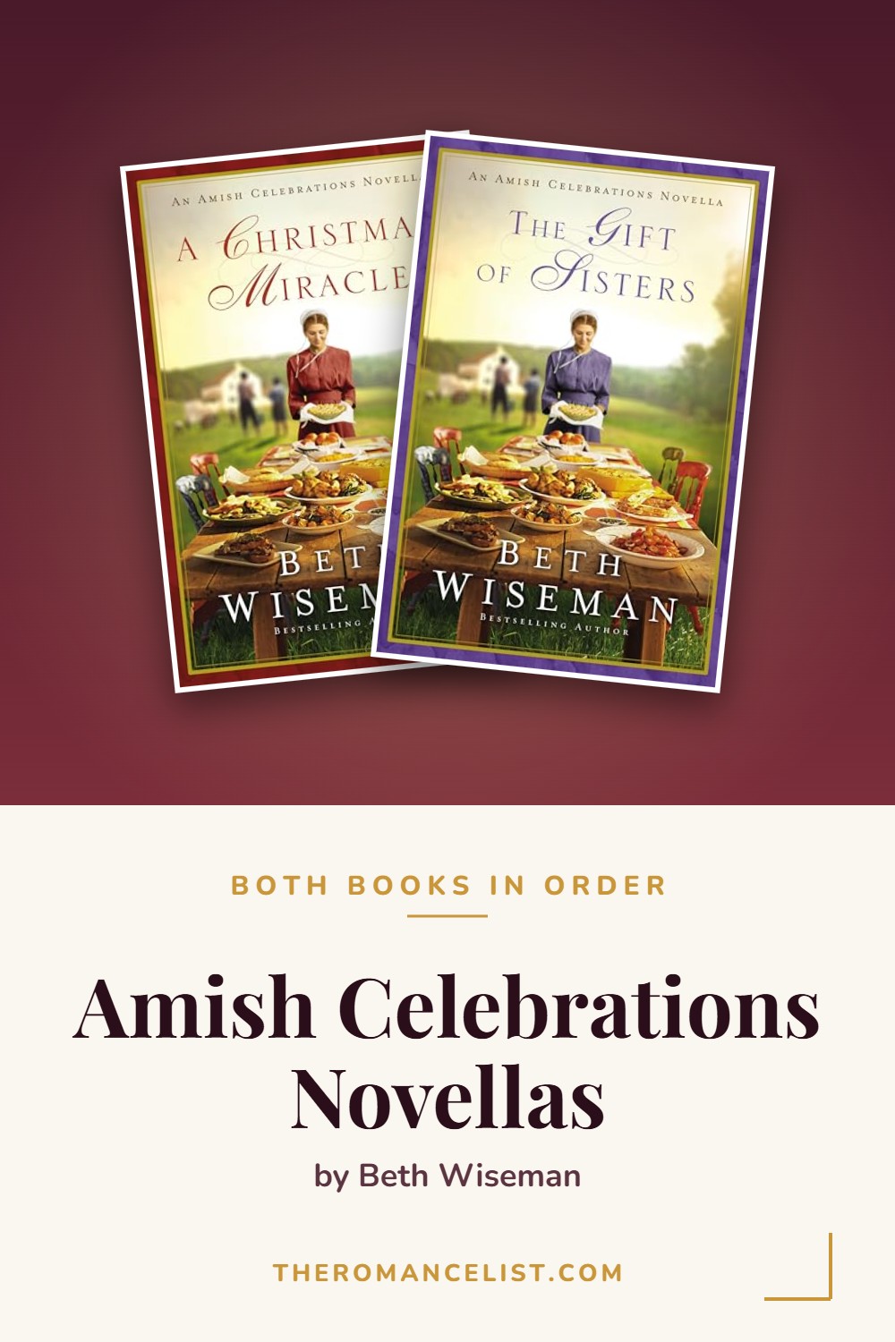 Amish Celebrations Novellas by Beth Wiseman — books in order