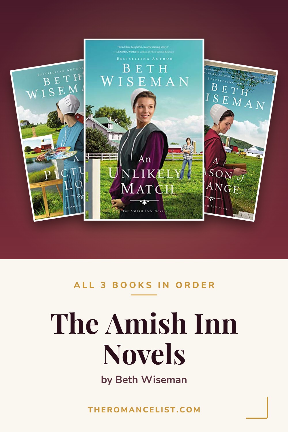The Amish Inn Novels by Beth Wiseman — books in order