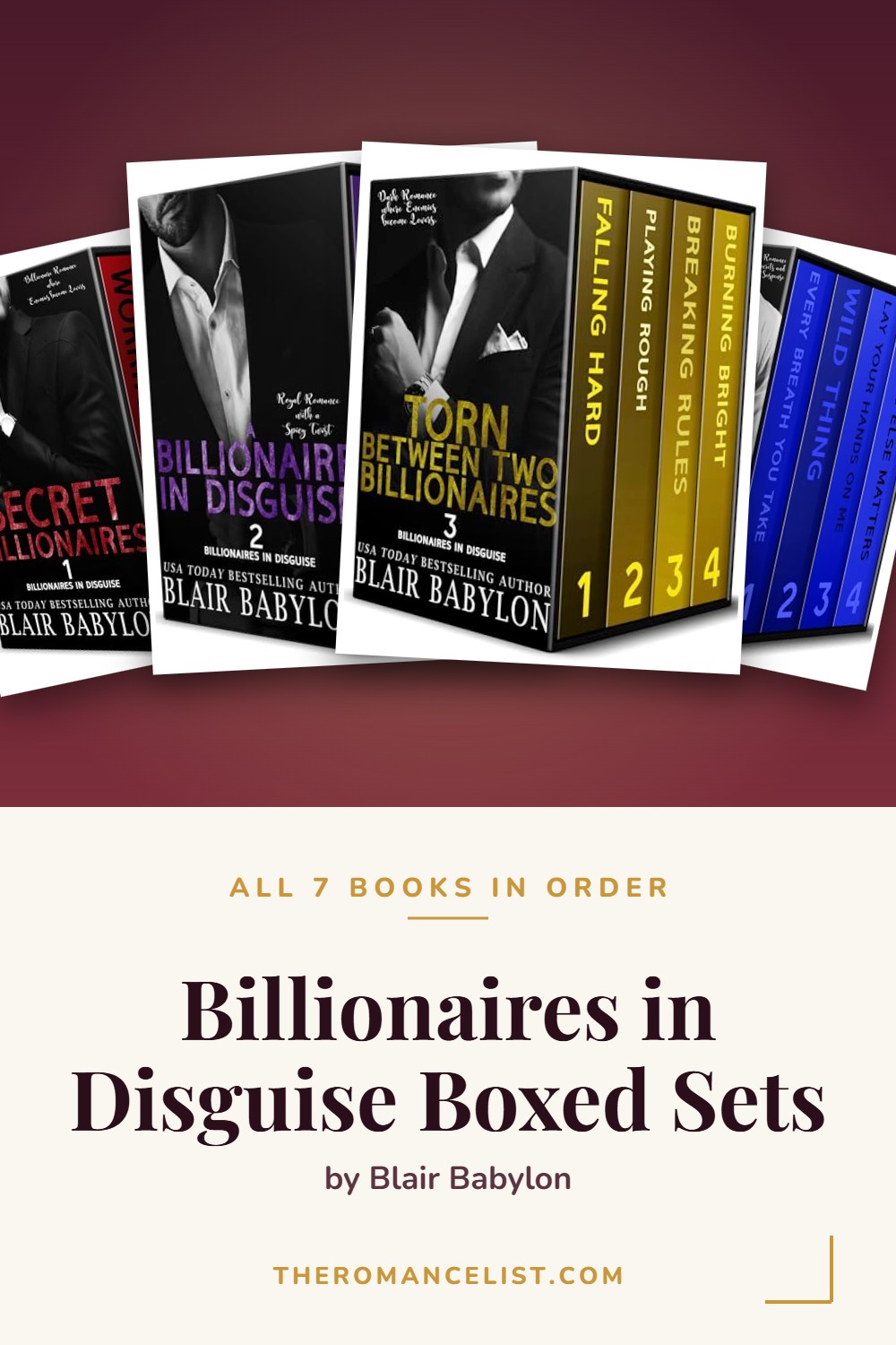 Billionaires in Disguise Boxed Sets by Blair Babylon — books in order