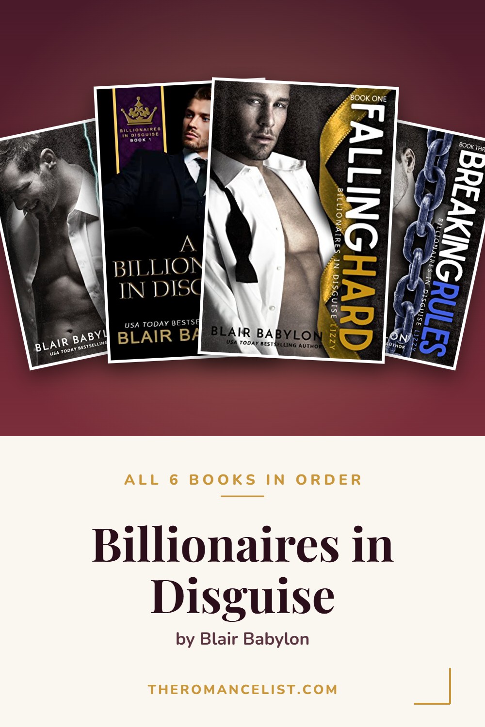 Billionaires in Disguise by Blair Babylon — books in order