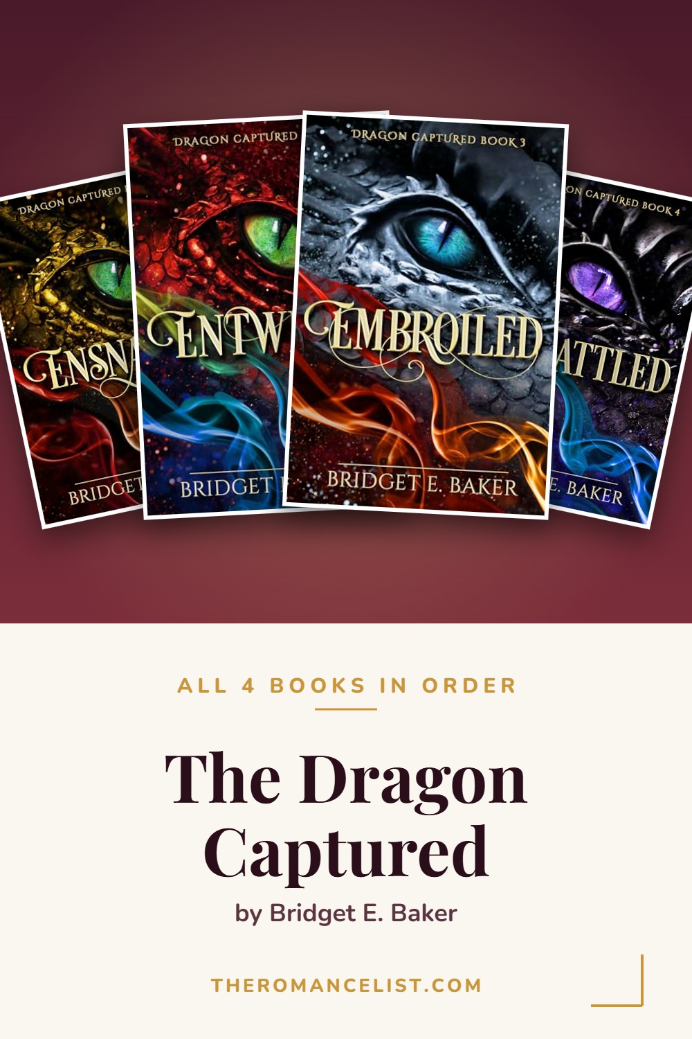 The Dragon Captured by Bridget E. Baker — books in order