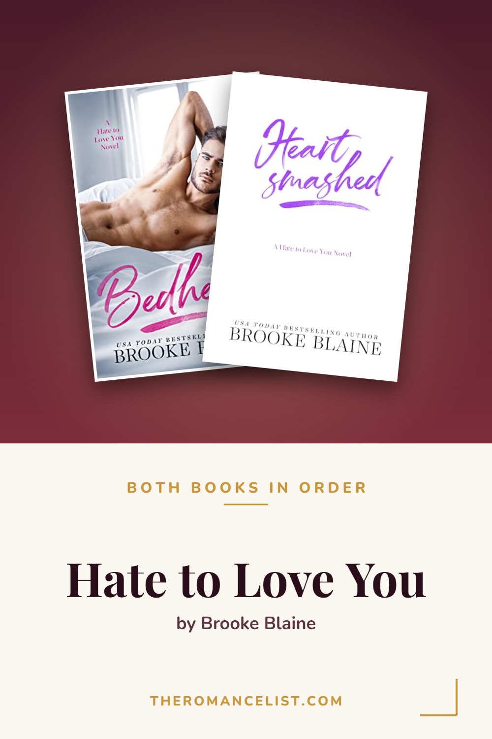 Hate to Love You by Brooke Blaine — books in order