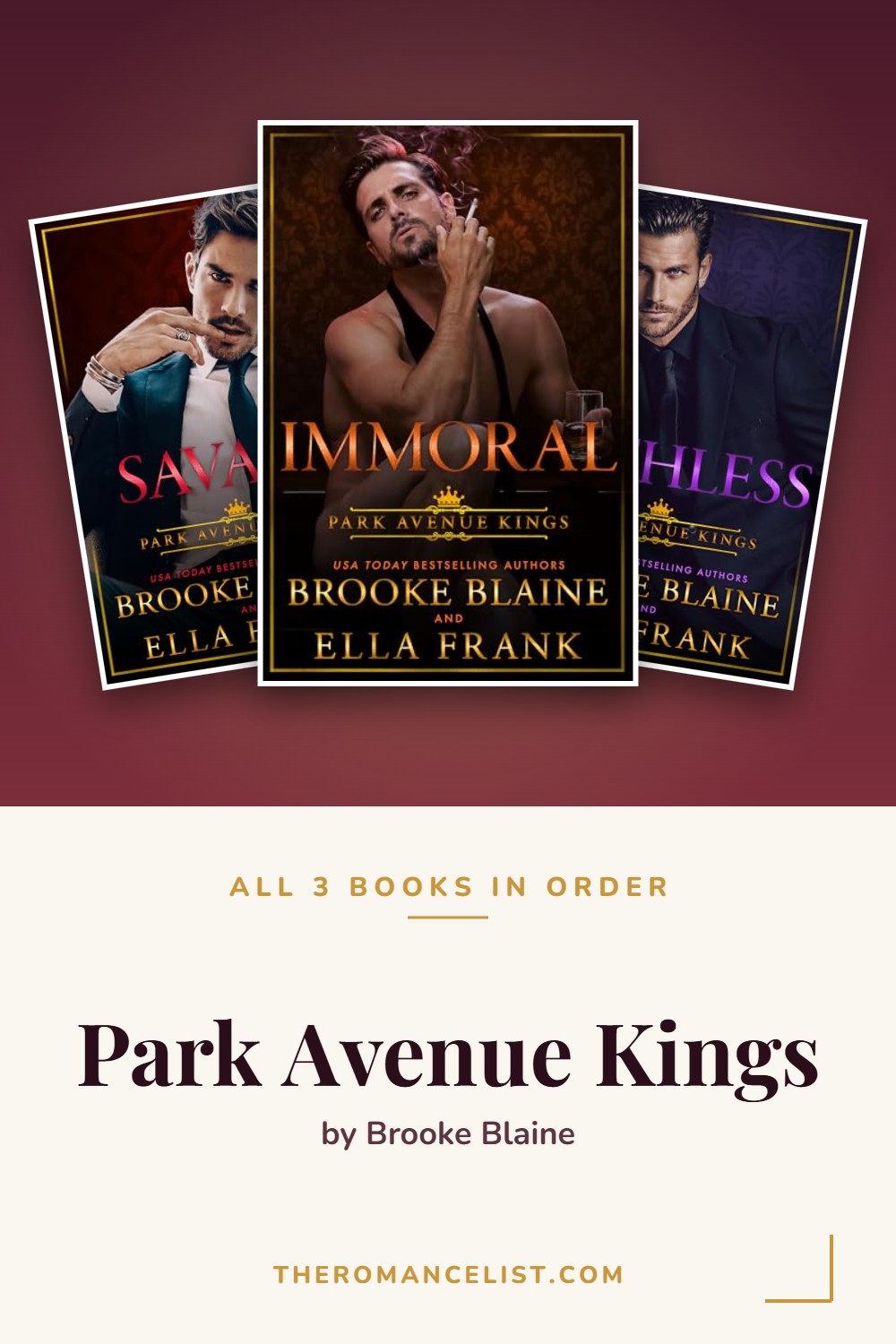 Park Avenue Kings by Brooke Blaine — books in order