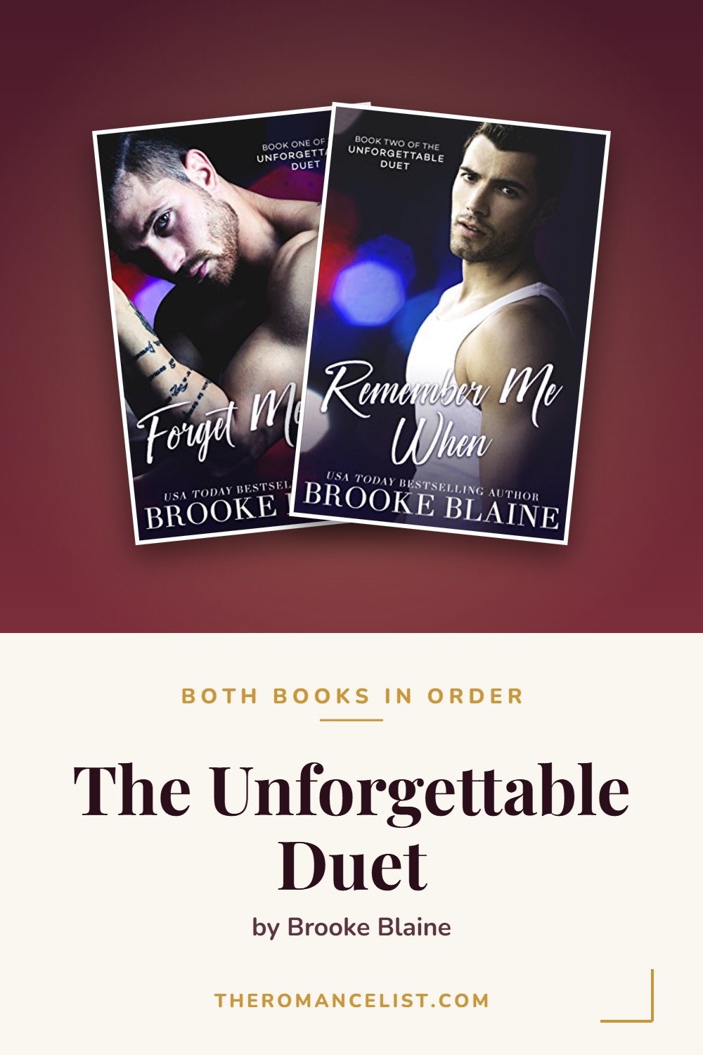 The Unforgettable Duet by Brooke Blaine — books in order