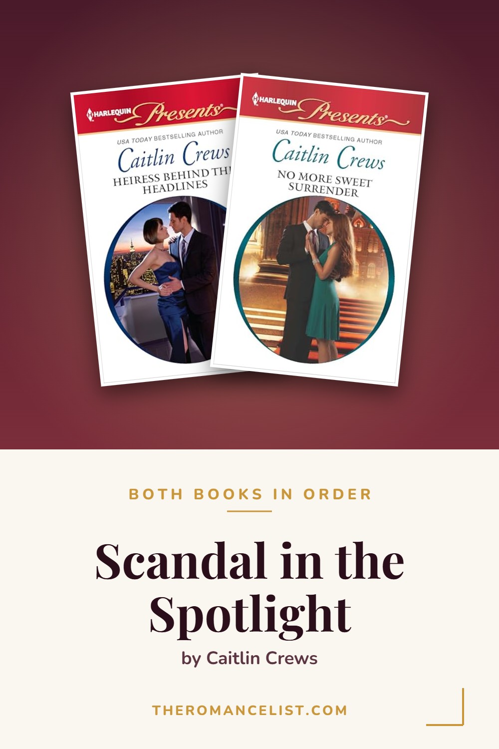 Scandal in the Spotlight by Caitlin Crews — books in order