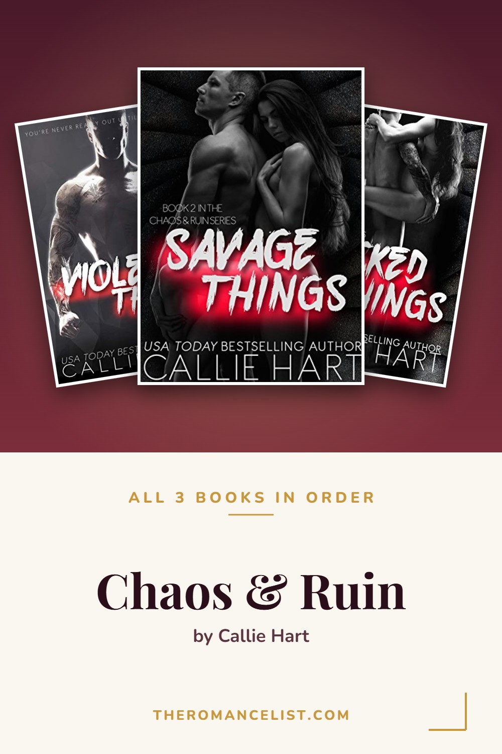 Chaos & Ruin by Callie Hart — books in order