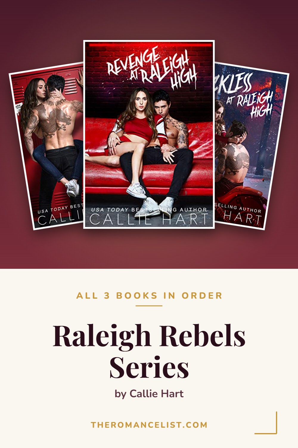 Raleigh Rebels Series by Callie Hart — books in order