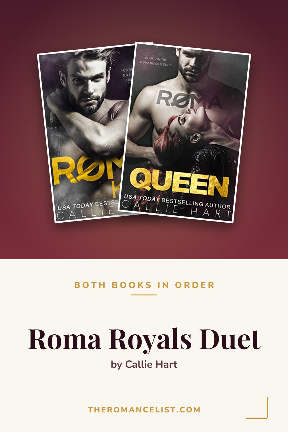 Roma Royals Duet by Callie Hart — books in order