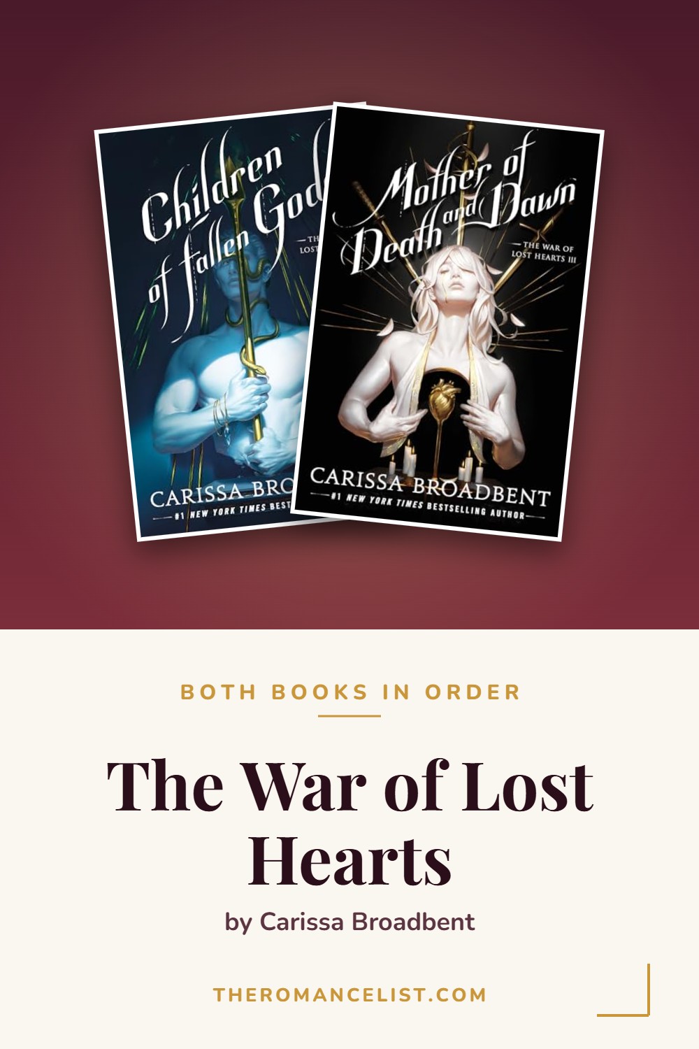 The War of Lost Hearts by Carissa Broadbent — books in order